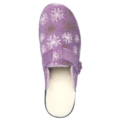 Damen Die moderne Hausfrau Hausschuh-Pantolette mit Wolle „Eva