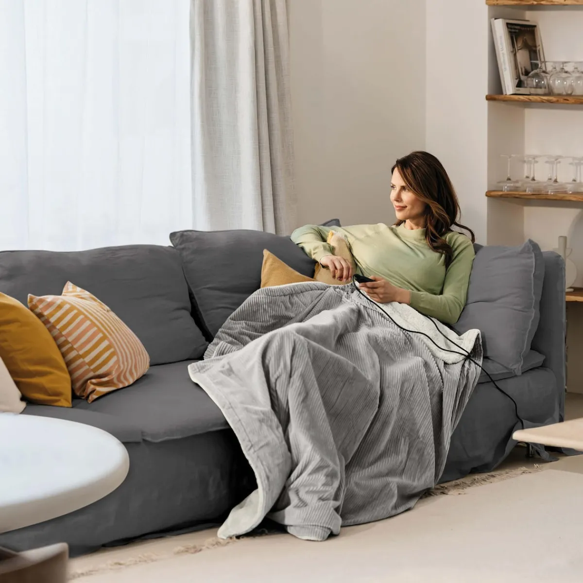 Die moderne Hausfrau Heizdecke "HD 81 Cord", 180x130 cm