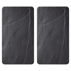 Die moderne Hausfrau Herdabdeckplatte, 2er Pack Schiefer