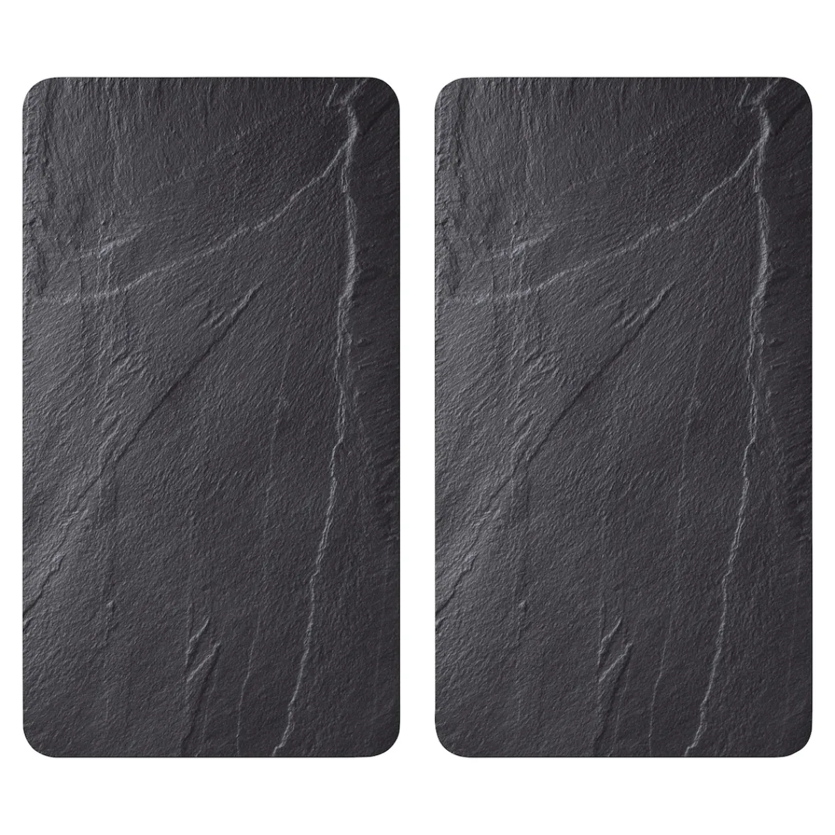 Die moderne Hausfrau Herdabdeckplatte, 2er Pack Schiefer