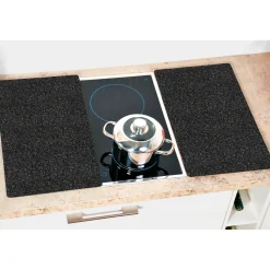 Die moderne Hausfrau Herdabdeckplatte, 2er Pack Granit