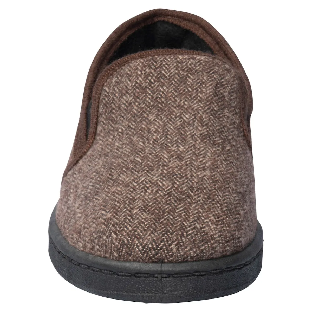 Damen Die moderne Hausfrau Herren Hausslipper "Klassik" braun