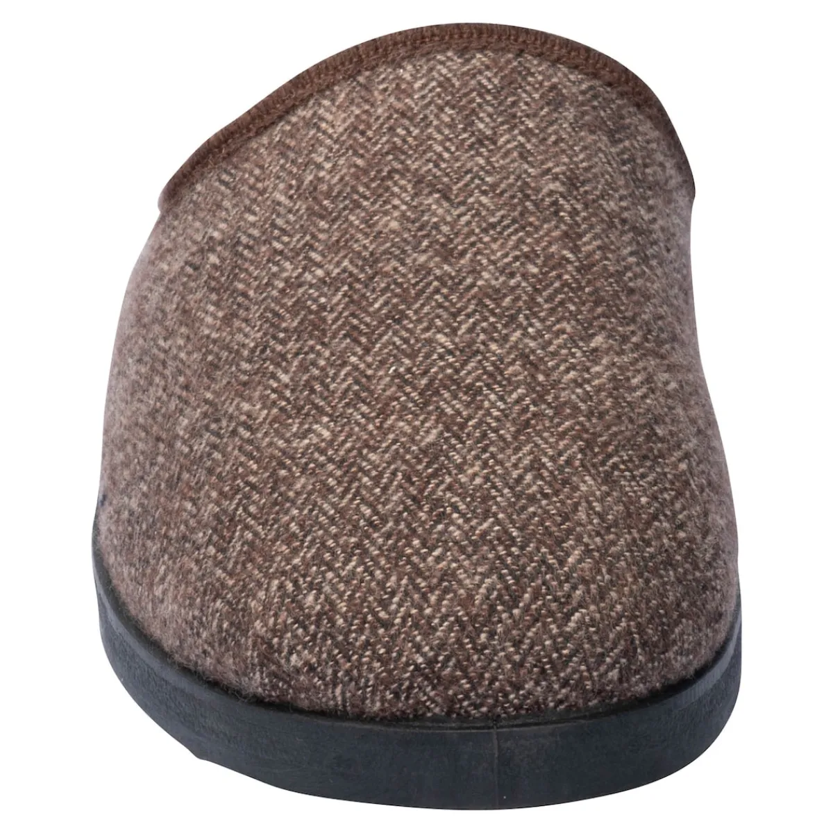 Damen Die moderne Hausfrau Herren Pantolette "Klassik" braun