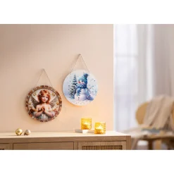 Die moderne Hausfrau Hänge-Bild „Schneemann“