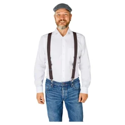 Herren Die moderne Hausfrau Hosenträger braun