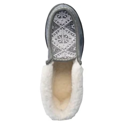 Damen Die moderne Hausfrau Hüttenschuh, gemustert