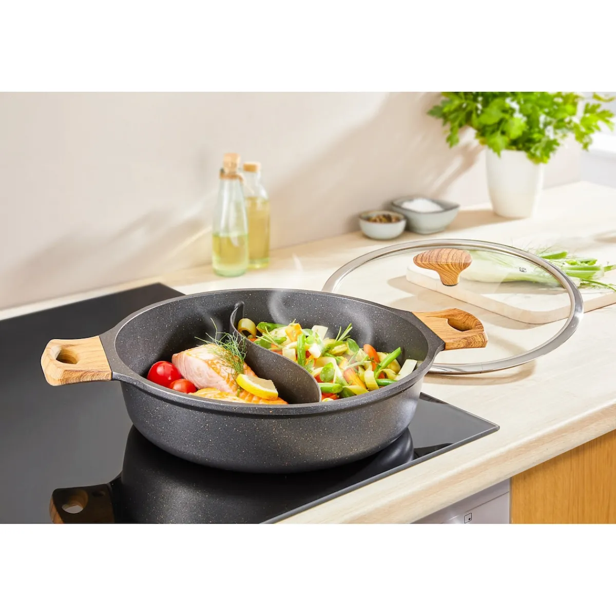 Die moderne Hausfrau 2-in-1-Topf „Hotpot“, 4 l