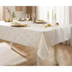 Die moderne Hausfrau Jacquard-Tafeldecke „Rentierzauber“, 220x160 xm