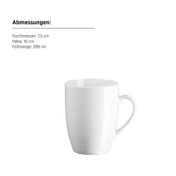 Die moderne Hausfrau Kaffeebecher, Porzellan Barca