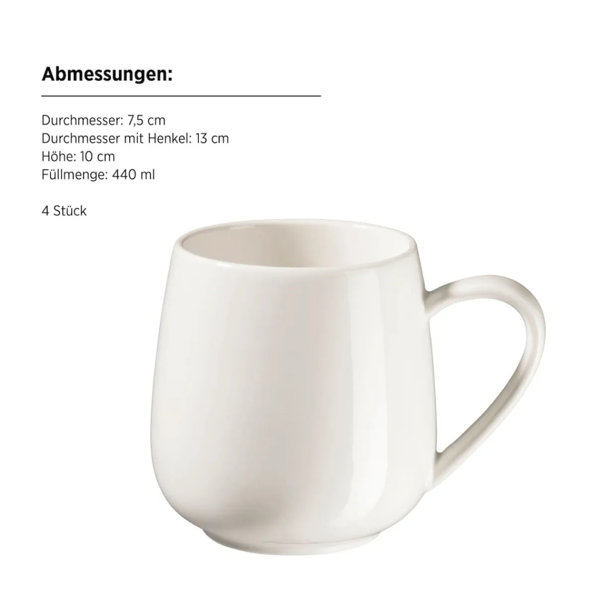 Die moderne Hausfrau Kaffeebecher Set, Porzellan Taya