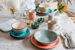 Die moderne Hausfrau Kaffeebecher-Set, Steingut LUMACA Laguna