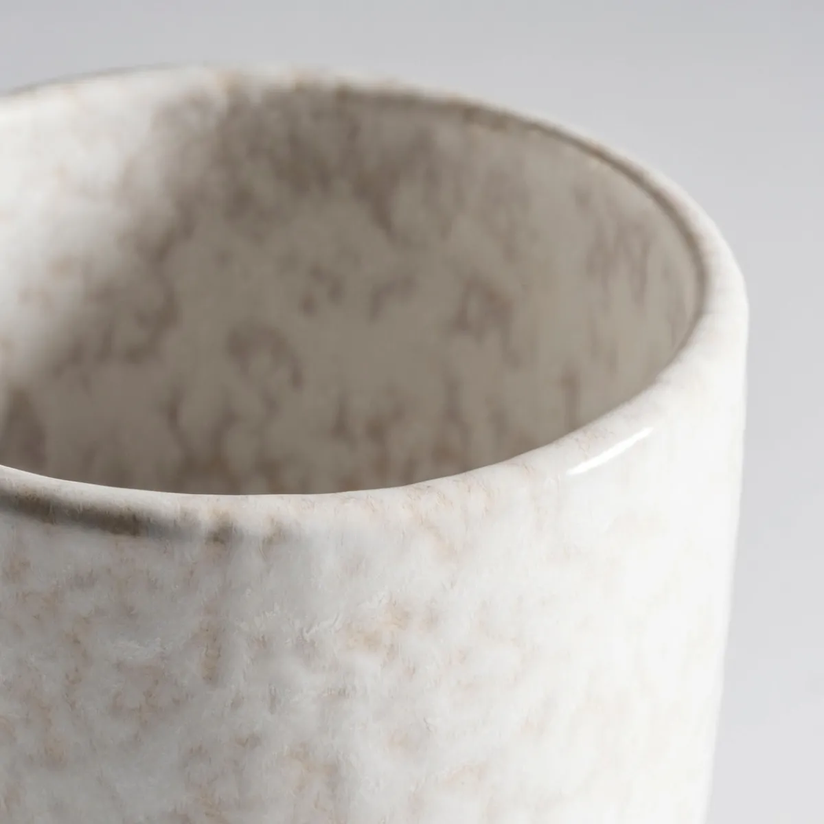 Die moderne Hausfrau Kaffeebecher-Set, Steinzeug Alpenwiese Creme