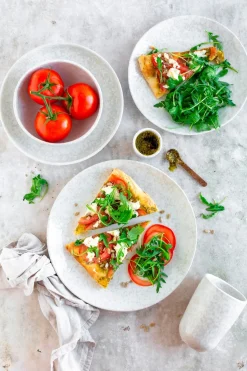 Die moderne Hausfrau Kaffeebecher-Set, Steinzeug Alpenwiese Creme