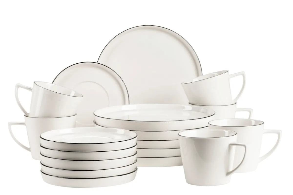 Die moderne Hausfrau Kaffeeservice, Porzellan Sita