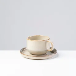 Die moderne Hausfrau Kaffeeservice, Steinzeug Nebelwald