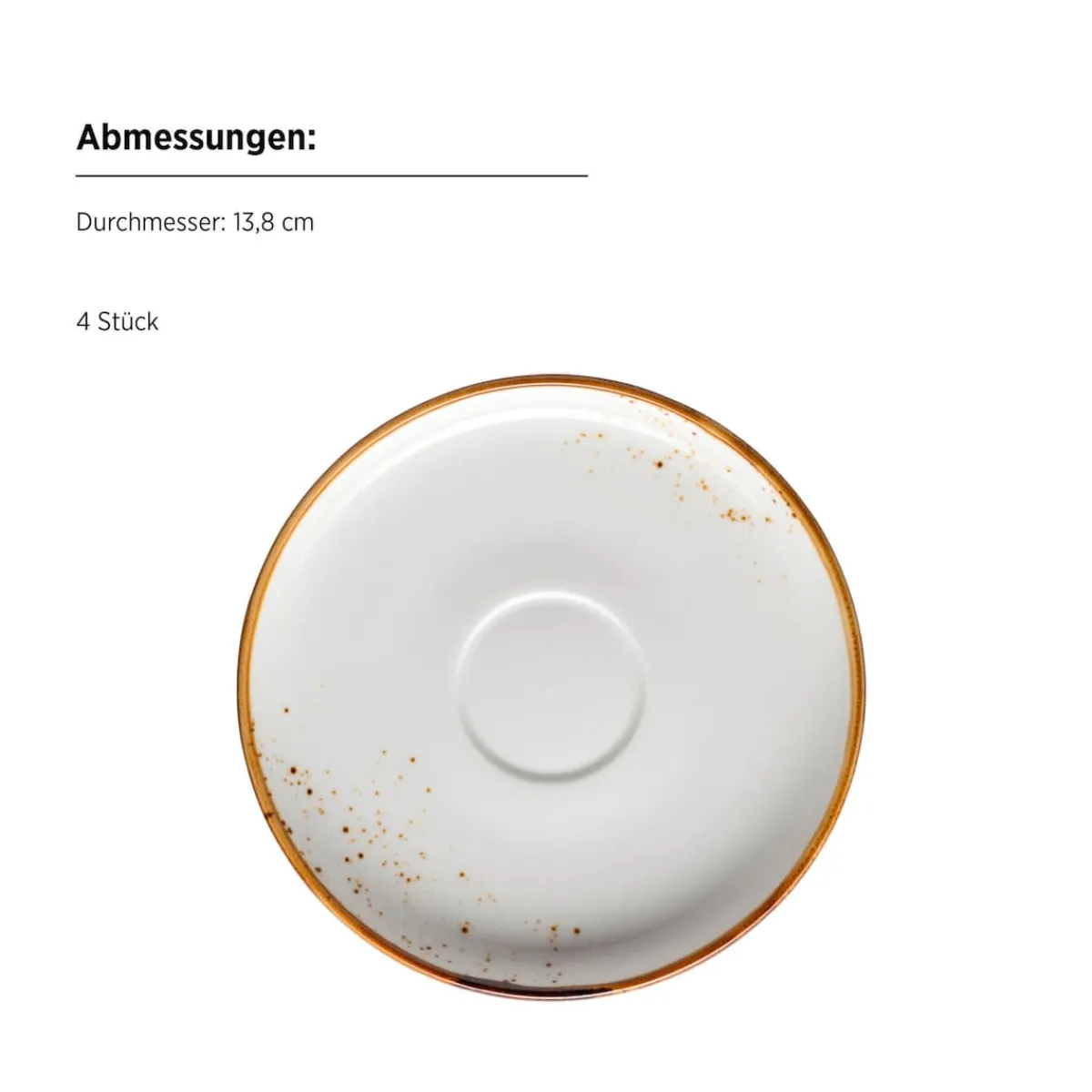 Die moderne Hausfrau Kaffeetassen-Set, Porzellan Pintar Beige / Braun