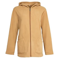 Damen Die moderne Hausfrau Kapuzen-Fleecejacke „Florine“ taupe