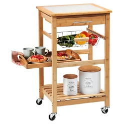 Die moderne Hausfrau Küchenwagen mit hitzebeständiger Abdeckplatte