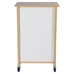 Die moderne Hausfrau Küchenwagen mit Mülltrennsystem Eiche, weiß