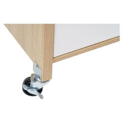 Die moderne Hausfrau Küchenwagen mit Mülltrennsystem Eiche, weiß