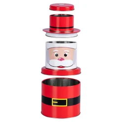 Die moderne Hausfrau Keksdosen-Set, 3-teilig Santa