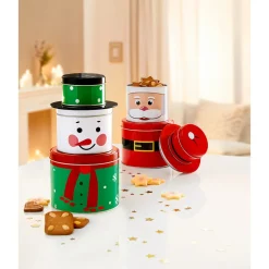 Die moderne Hausfrau Keksdosen-Set, 3-teilig Snowman