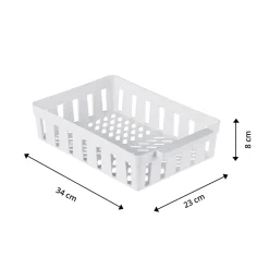 Die moderne Hausfrau Kühlschrank-Korbset, 3 Stück