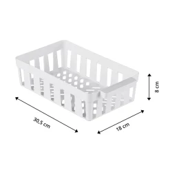 Die moderne Hausfrau Kühlschrank-Korbset, 3 Stück