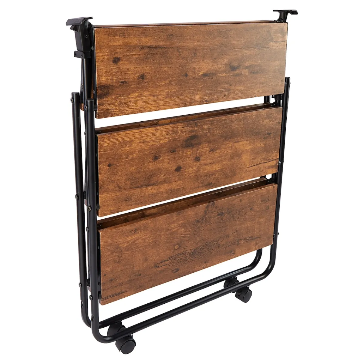 Die moderne Hausfrau Klappbarer Servierwagen "Holzoptik"