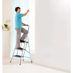 Die moderne Hausfrau Klapp-Trittleiter, Alu, 3 Stufen