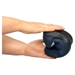 Damen Die moderne Hausfrau Klett-Hausschuh „Unisex“ mit Wolle