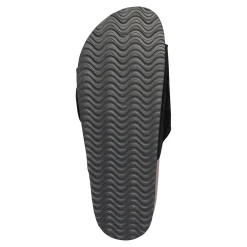 Damen Die moderne Hausfrau Klett-Pantolette „Miriam“ schwarz