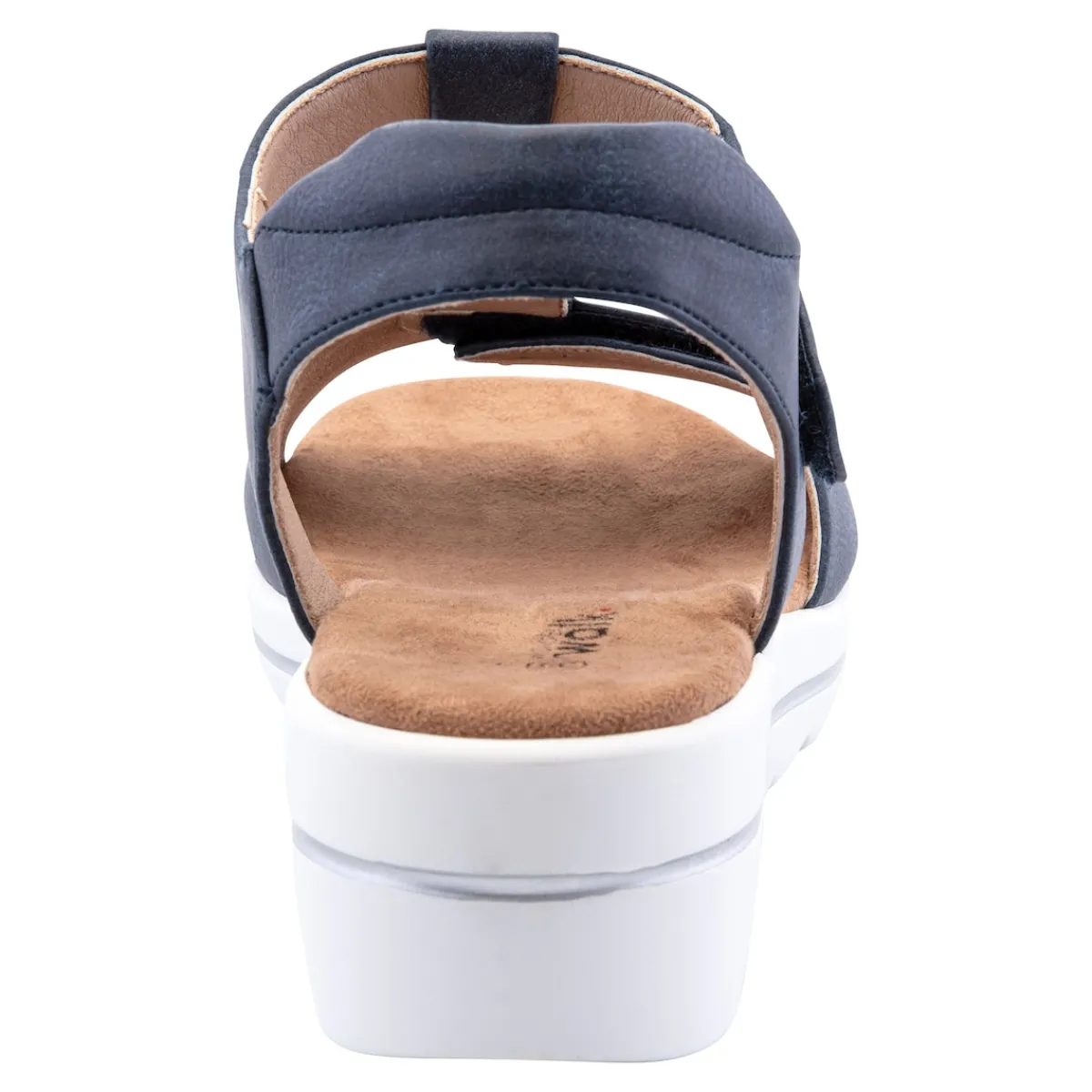 Damen Die moderne Hausfrau Klett-Sandale "Elegant" marine