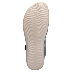 Damen Die moderne Hausfrau Klettsandalette „Carmen“ blau