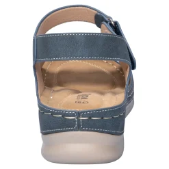 Damen Die moderne Hausfrau Klettsandalette „Carmen“ blau