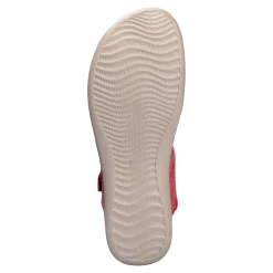 Damen Die moderne Hausfrau Klettsandalette „Carmen“ rot