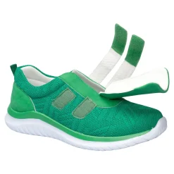Damen Die moderne Hausfrau Klettschuh „Federleicht“ grün