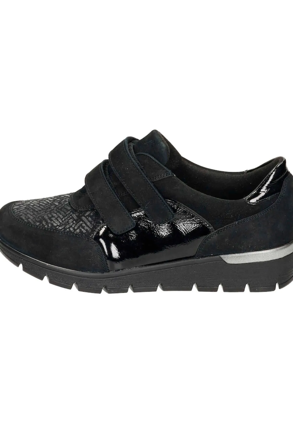 Damen Die moderne Hausfrau Klettschuhe schwarz