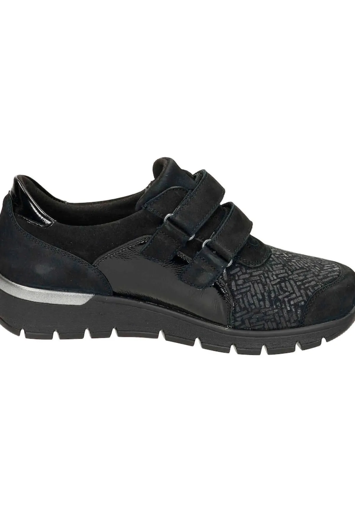 Damen Die moderne Hausfrau Klettschuhe schwarz