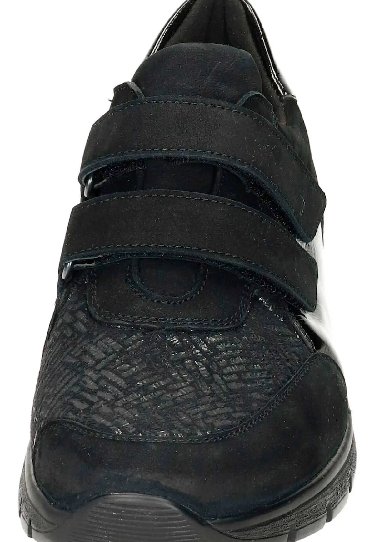 Damen Die moderne Hausfrau Klettschuhe schwarz