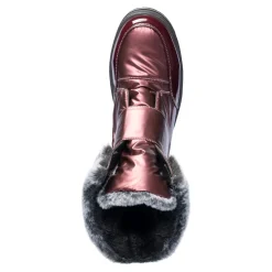 Damen Die moderne Hausfrau Klettstiefel „Leonita“ bordeaux