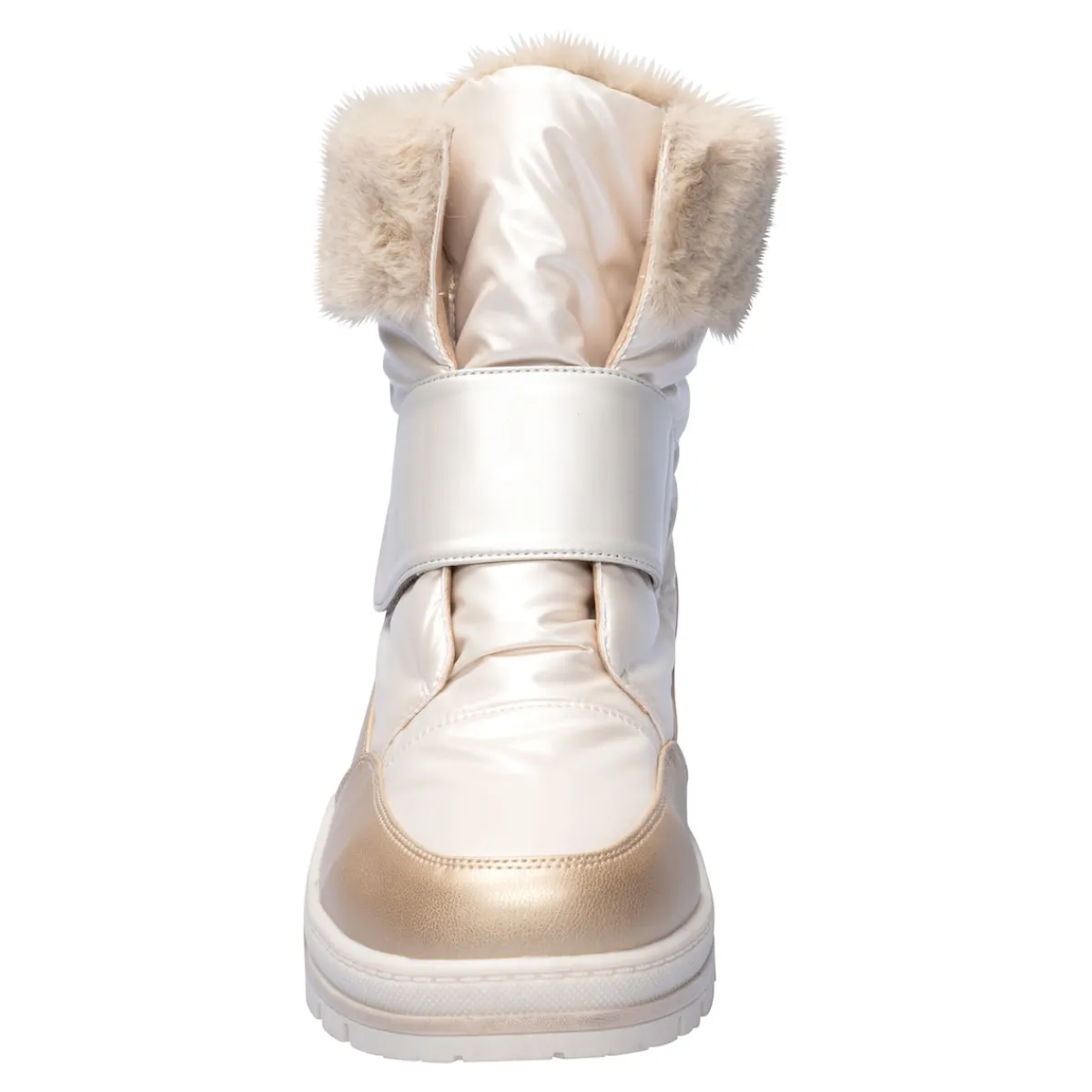 Damen Die moderne Hausfrau Klettstiefel „Leonita“ gold