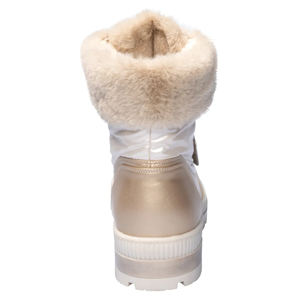 Damen Die moderne Hausfrau Klettstiefel „Leonita“ gold