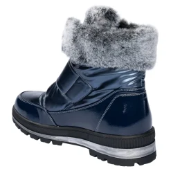 Damen Die moderne Hausfrau Klettstiefel „Leonita“ marine