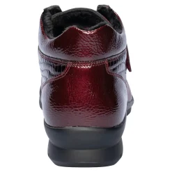 Damen Die moderne Hausfrau Klett-Stiefelette „Helga“ bordeaux