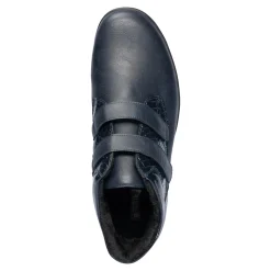 Damen Die moderne Hausfrau Klett-Stiefelette „Helga“ marine