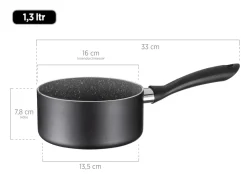 Die moderne Hausfrau Kochtopf-Set, Aluminium Izar