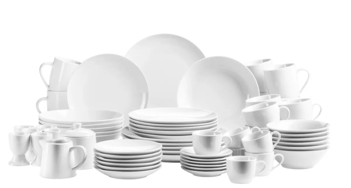 Die moderne Hausfrau Kombiservice, Porzellan ALESIA