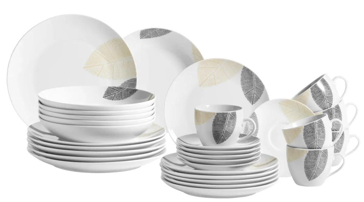 Die moderne Hausfrau Kombiservice, Porzellan Jona