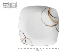 Die moderne Hausfrau Kombiservice, Porzellan NELA